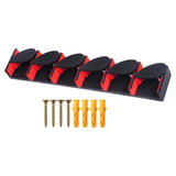 Maxbell Fishing Rod Holder Vertical 6 Rods Rod Stand for Garage Storage Wall Mounted Red