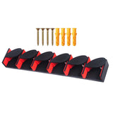 Maxbell Fishing Rod Holder Vertical 6 Rods Rod Stand for Garage Storage Wall Mounted Red