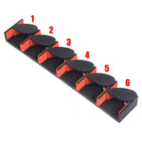 Maxbell Fishing Rod Holder Vertical 6 Rods Rod Stand for Garage Storage Wall Mounted Red