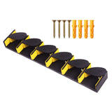 Maxbell Fishing Rod Holder Vertical 6 Rods Rod Stand for Garage Storage Wall Mounted Yellow