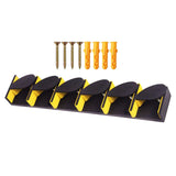 Maxbell Fishing Rod Holder Vertical 6 Rods Rod Stand for Garage Storage Wall Mounted Yellow