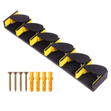 Maxbell Fishing Rod Holder Vertical 6 Rods Rod Stand for Garage Storage Wall Mounted Yellow