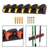 Maxbell Fishing Rod Holder Vertical 6 Rods Rod Stand for Garage Storage Wall Mounted Yellow