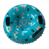 Maxbell Maxbell Winter Snow Tube 35.83inch Kids Adults Sledding Sleigh Inflatable Snow Sled Blue