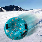 Maxbell Maxbell Winter Snow Tube 35.83inch Kids Adults Sledding Sleigh Inflatable Snow Sled Blue