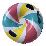 Maxbell Maxbell Winter Snow Tube 35.83inch Kids Adults Sledding Sleigh Inflatable Snow Sled Multicolor