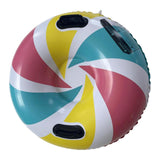Maxbell Maxbell Winter Snow Tube 35.83inch Kids Adults Sledding Sleigh Inflatable Snow Sled Multicolor