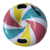 Maxbell Maxbell Winter Snow Tube 35.83inch Kids Adults Sledding Sleigh Inflatable Snow Sled Multicolor