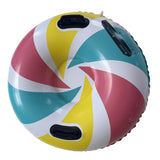 Maxbell Maxbell Winter Snow Tube 35.83inch Kids Adults Sledding Sleigh Inflatable Snow Sled Multicolor