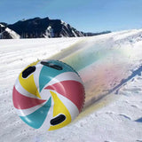 Maxbell Maxbell Winter Snow Tube 35.83inch Kids Adults Sledding Sleigh Inflatable Snow Sled Multicolor