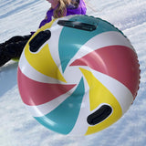 Maxbell Maxbell Winter Snow Tube 35.83inch Kids Adults Sledding Sleigh Inflatable Snow Sled Multicolor