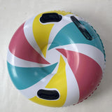 Maxbell Maxbell Winter Snow Tube 35.83inch Kids Adults Sledding Sleigh Inflatable Snow Sled Multicolor