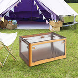 Maxbell Maxbell Camping Storage Box Foldable Stackable Multifunctional for Household Use Yellow