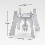 Maxbell Maxbell Compact Alcohol Stove Rack Outdoor Portable for Camping Backpacking Hiking