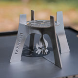 Maxbell Maxbell Compact Alcohol Stove Rack Outdoor Portable for Camping Backpacking Hiking
