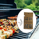 Maxbell Portable Spice with Spice Jars BBQ Condiment Container for Barbecue