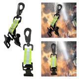 Maxbell Firefighter Glove Strap Fireman Turnout Gear with Buckle Clip Reflective Single Clip