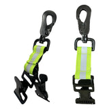 Maxbell Firefighter Glove Strap Fireman Turnout Gear with Buckle Clip Reflective Single Clip