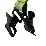 Maxbell Firefighter Glove Strap Fireman Turnout Gear with Buckle Clip Reflective Double Clip