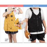 Maxbell Camping Vest Shoulder Bag Breathable Lightweight for Hunting Travel Adult Yellow