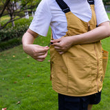 Maxbell Camping Vest Shoulder Bag Breathable Lightweight for Hunting Travel Adult Yellow