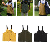 Maxbell Camping Vest Shoulder Bag Breathable Lightweight for Hunting Travel Adult Yellow