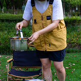 Maxbell Camping Vest Shoulder Bag Breathable Lightweight for Hunting Travel Adult Yellow