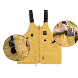 Maxbell Camping Vest Shoulder Bag Breathable Lightweight for Hunting Travel Adult Yellow