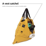 Maxbell Camping Vest Shoulder Bag Breathable Lightweight for Hunting Travel Adult Yellow