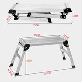 Maxbell Folding Work Platform Car Wash Table Step Stool for Repairing Truck Closets