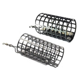Maxbell Metal Feeder Cage with Swivel Feeder Holder Round for Carp Fishing Accessory 2.8cmx4.4cm