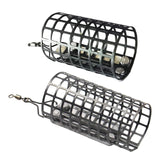 Maxbell Metal Feeder Cage with Swivel Feeder Holder Round for Carp Fishing Accessory 2.8cmx4.4cm