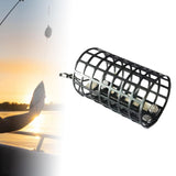 Maxbell Metal Feeder Cage with Swivel Feeder Holder Round for Carp Fishing Accessory 2.8cmx4.4cm