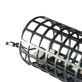 Maxbell Metal Feeder Cage with Swivel Feeder Holder Round for Carp Fishing Accessory 2.8cmx4.4cm
