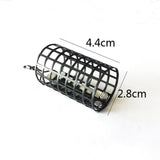 Maxbell Metal Feeder Cage with Swivel Feeder Holder Round for Carp Fishing Accessory 2.8cmx4.4cm