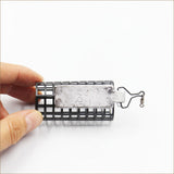 Maxbell Metal Feeder Cage with Swivel Feeder Holder Round for Carp Fishing Accessory 2.8cmx5.6cm