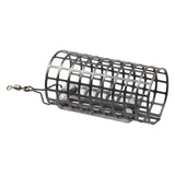 Maxbell Metal Feeder Cage with Swivel Feeder Holder Round for Carp Fishing Accessory 2.8cmx5.6cm