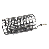 Maxbell Metal Feeder Cage with Swivel Feeder Holder Round for Carp Fishing Accessory 2.8cmx5.6cm