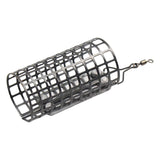 Maxbell Metal Feeder Cage with Swivel Feeder Holder Round for Carp Fishing Accessory 2.8cmx5.6cm