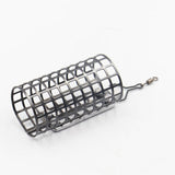 Maxbell Metal Feeder Cage with Swivel Feeder Holder Round for Carp Fishing Accessory 2.8cmx5.6cm