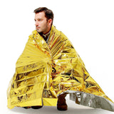Maxbell Foldable Outdoor Blanket Shelter First Aid Reflective for Hunting Aureate 130cmx210cm