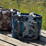 Maxbell Picnic Bag Storage Bag Handbag Picnic Basket for Shopping Camping Work S Blue