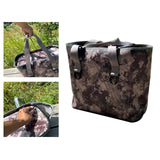 Maxbell Picnic Bag Storage Bag Handbag Picnic Basket for Shopping Camping Work S Brown