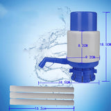 Maxbell Universal Drinking Dispenser Hand Press Water Bottle Pump for Kitchen Hiking Blue