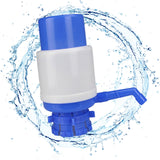Maxbell Universal Drinking Dispenser Hand Press Water Bottle Pump for Kitchen Hiking Blue