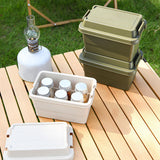 Maxbell Outdoor Storage Box Camping Travel Hiking Barbecue BBQ Car Trunk Organizer Beige