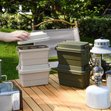 Maxbell Outdoor Storage Box Camping Travel Hiking Barbecue BBQ Car Trunk Organizer Beige