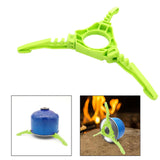Maxbell Gas Tank Bracket Canister Stand Camping Holder Fishing Cooking Hiking Green