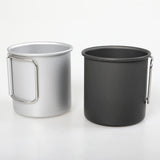 Maxbell Coffee Mug Camping Mug Foldable Handle 0.3L Lightweight for Touring Trips Silver