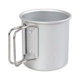 Maxbell Coffee Mug Camping Mug Foldable Handle 0.3L Lightweight for Touring Trips Silver